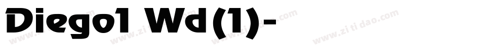Diego1 Wd(1)字体转换